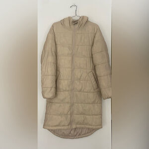 Gap Puff Coat beige/stone Hooded Puffer Coat